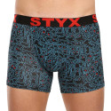Pánské boxerky Styx long art sportovní guma doodle (U1256/2)