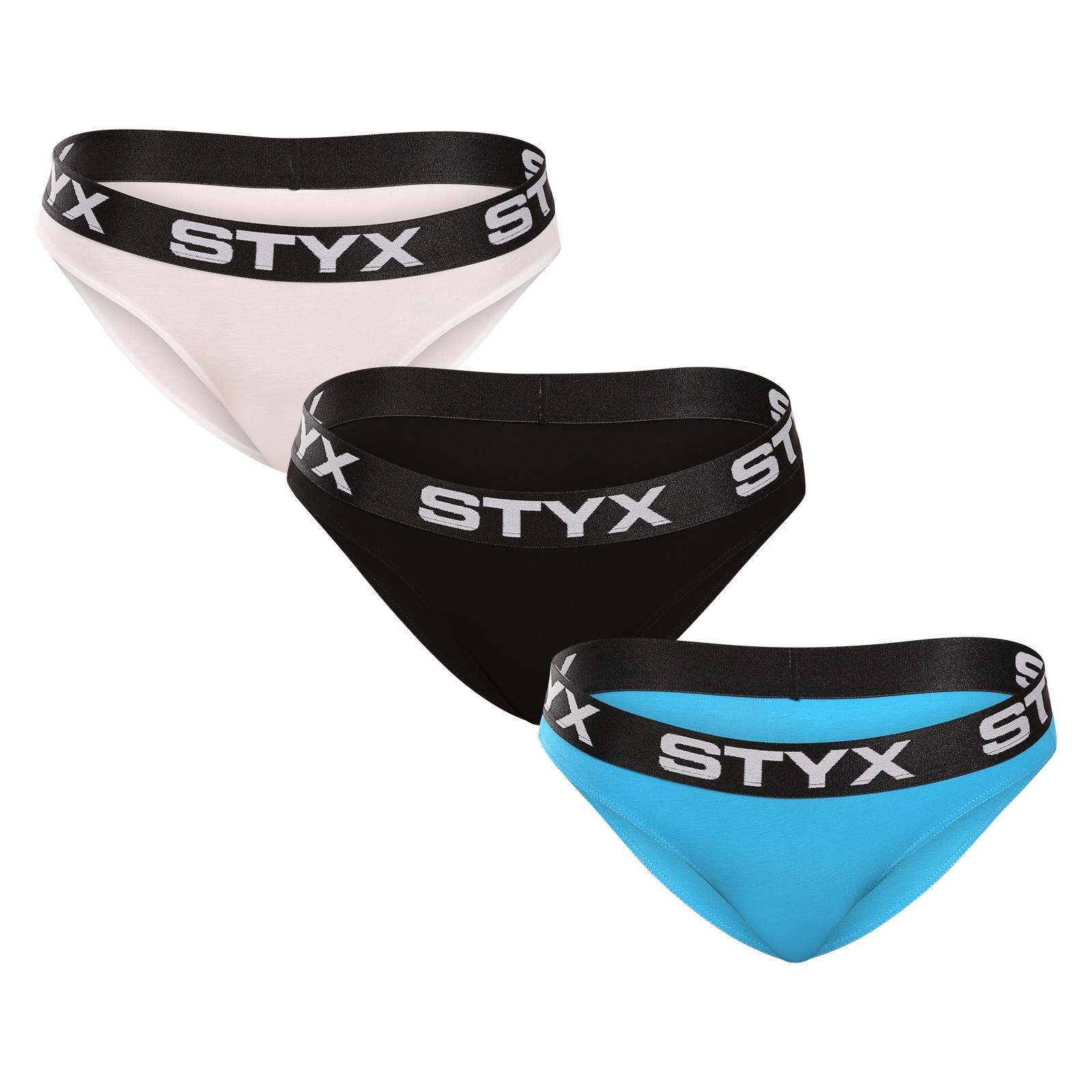 Levně 3PACK Dámské kalhotky Styx sportovní guma vícebarevné (3IK96019) M
