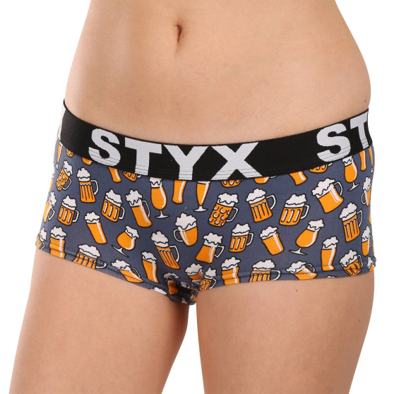 Dámské kalhotky Styx art s nohavičkou pivo (IN1357)