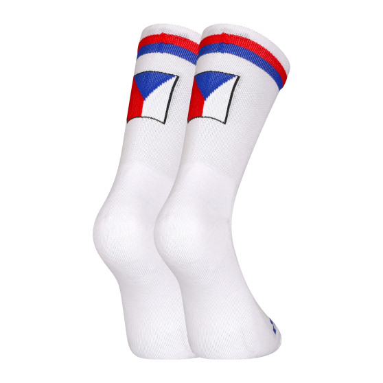 3PACK ponožky Styx vysoké bílé trikolóra (3HV10111)