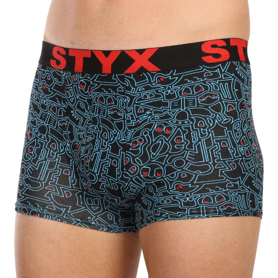 6PACK pánské boxerky Styx art sportovní guma vícebarevné (6G12697124/2)